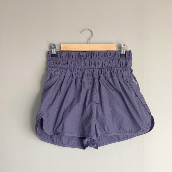 Free People Pants - Free People Smocked High Waist Windbreaker Running Shorts